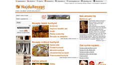 Desktop Screenshot of najdurecept.cz